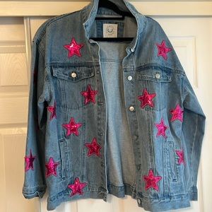 Oversized denim jacket